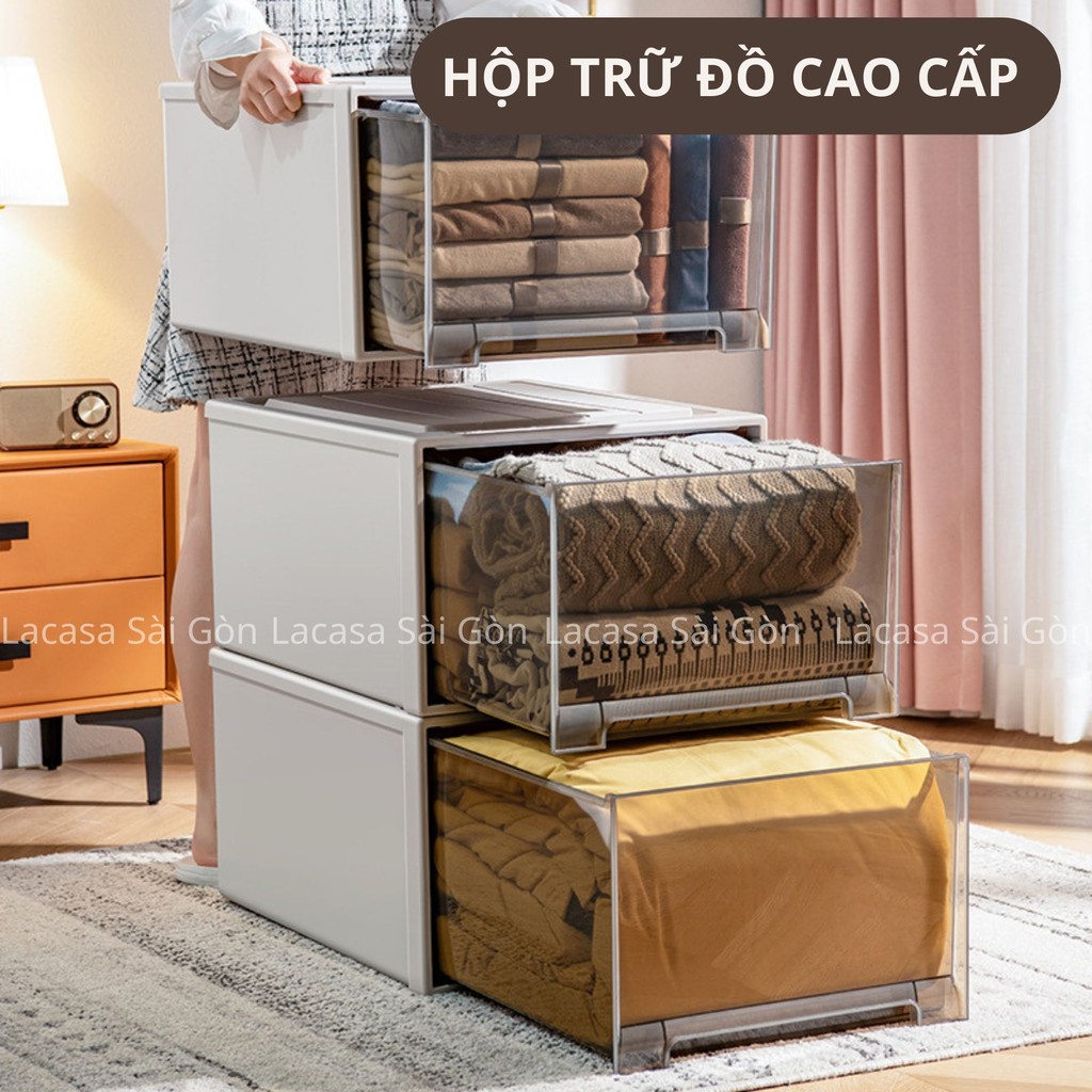 Hộp lưu trữ đô dạng ngăn kéo tiện lợi, sach sẽ, hiện đại - Storage plastic wardrobe -storage box/drawer