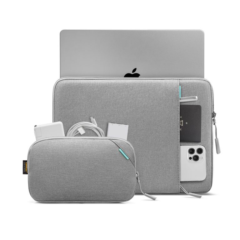 Túi chống sốc Tomtoc 360* Protective kèm túi phụ kiện for Macbook/Laptop 13&quot;-14&quot; - A13(2 màu)