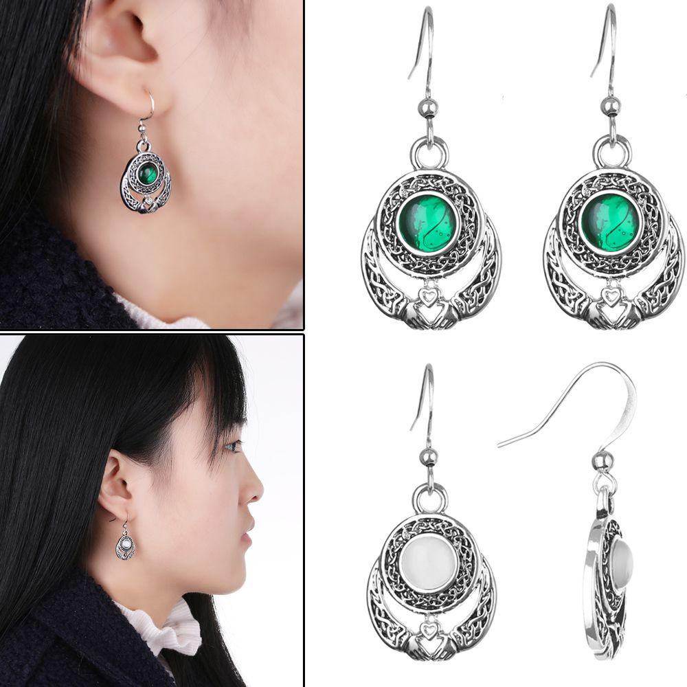 Bông Tai MAXG|925|Nhẫn Mạ Bạc Đính Đá Pha Lê|Móc Treo Trang Sức Thiết Kế Độc Đáo Tiện Dụng