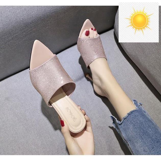 🌺 A136 Hở Mũi Nhọn / Giầy Cao Gót Đế Nhọn / Giầy cao Gót Hàn Quốc