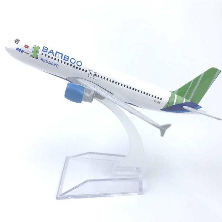 Mô hình máy bay Bamboo Airways a320 16cm