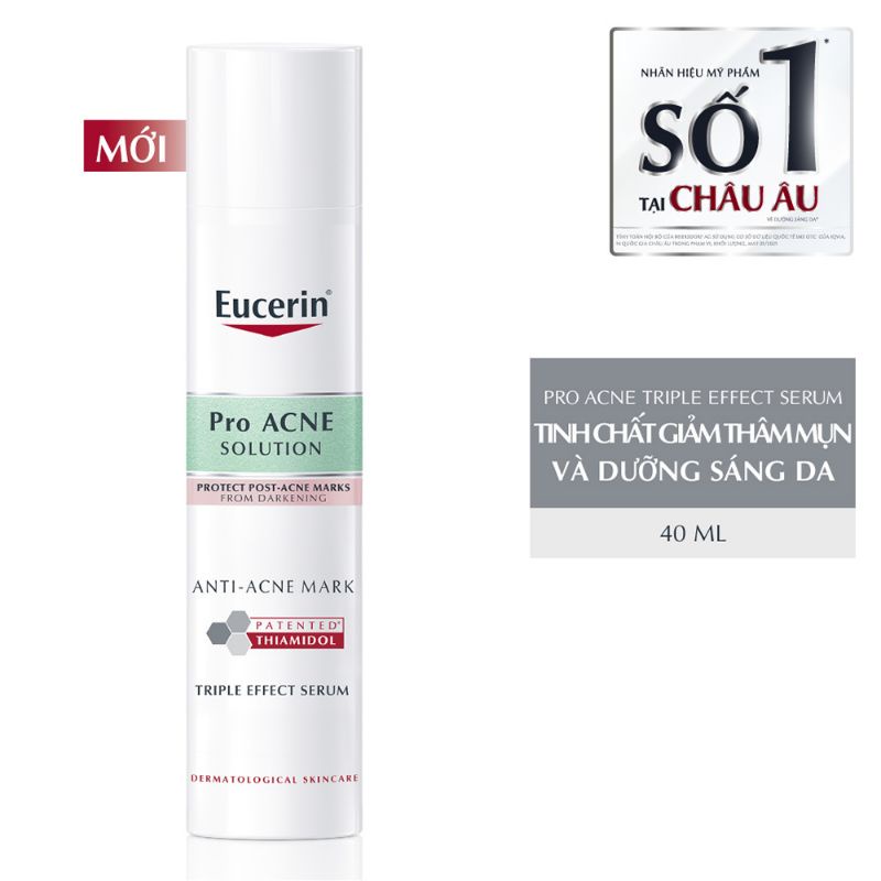 Eucerin ProAcne Anti-Acne Mark Tripple Effect Serum: Tinh Chất làm sáng da cho da mụn