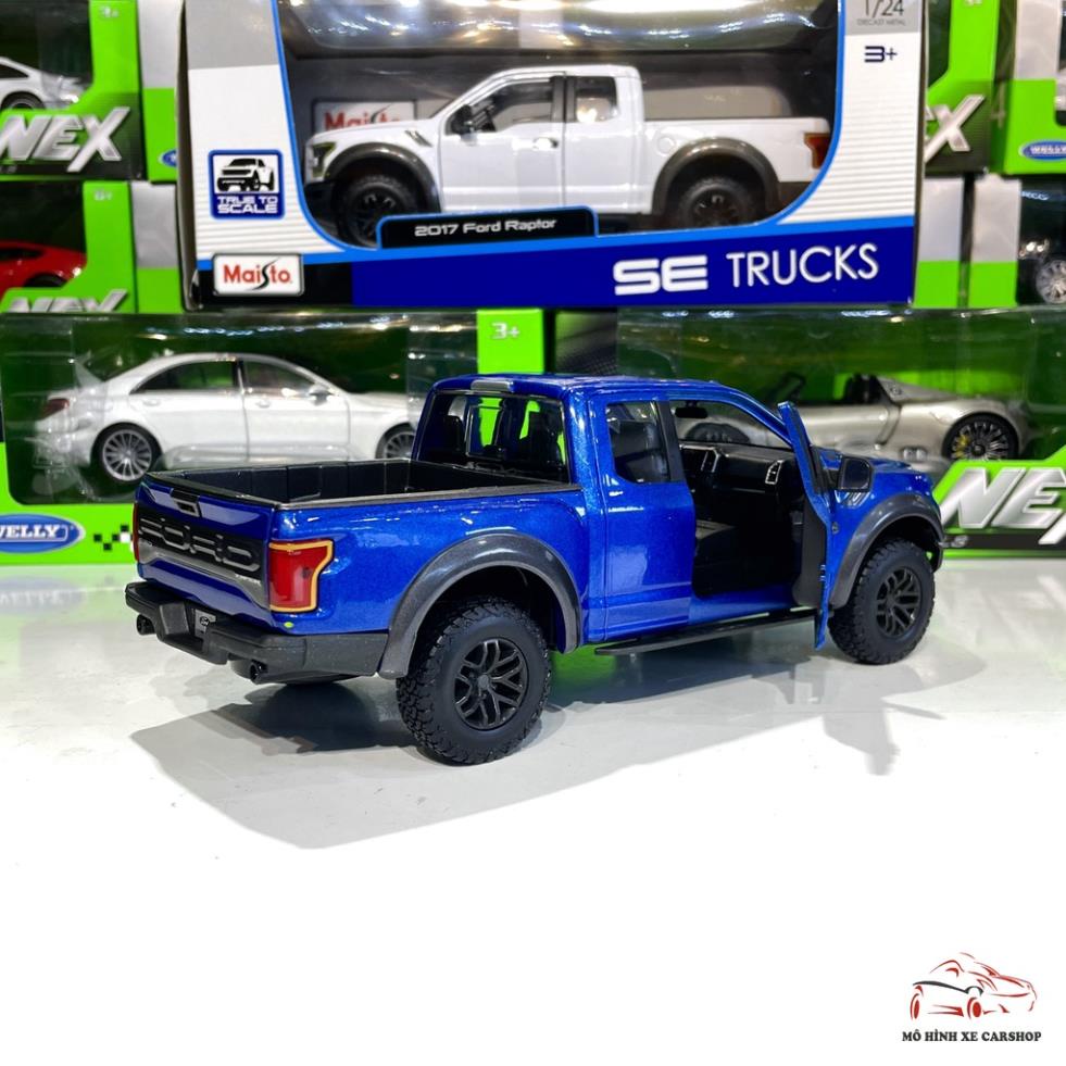 Mô hình xe Ford Ranger 2017 tỉ lệ 1:24 của hãng MAISTO màu xanh