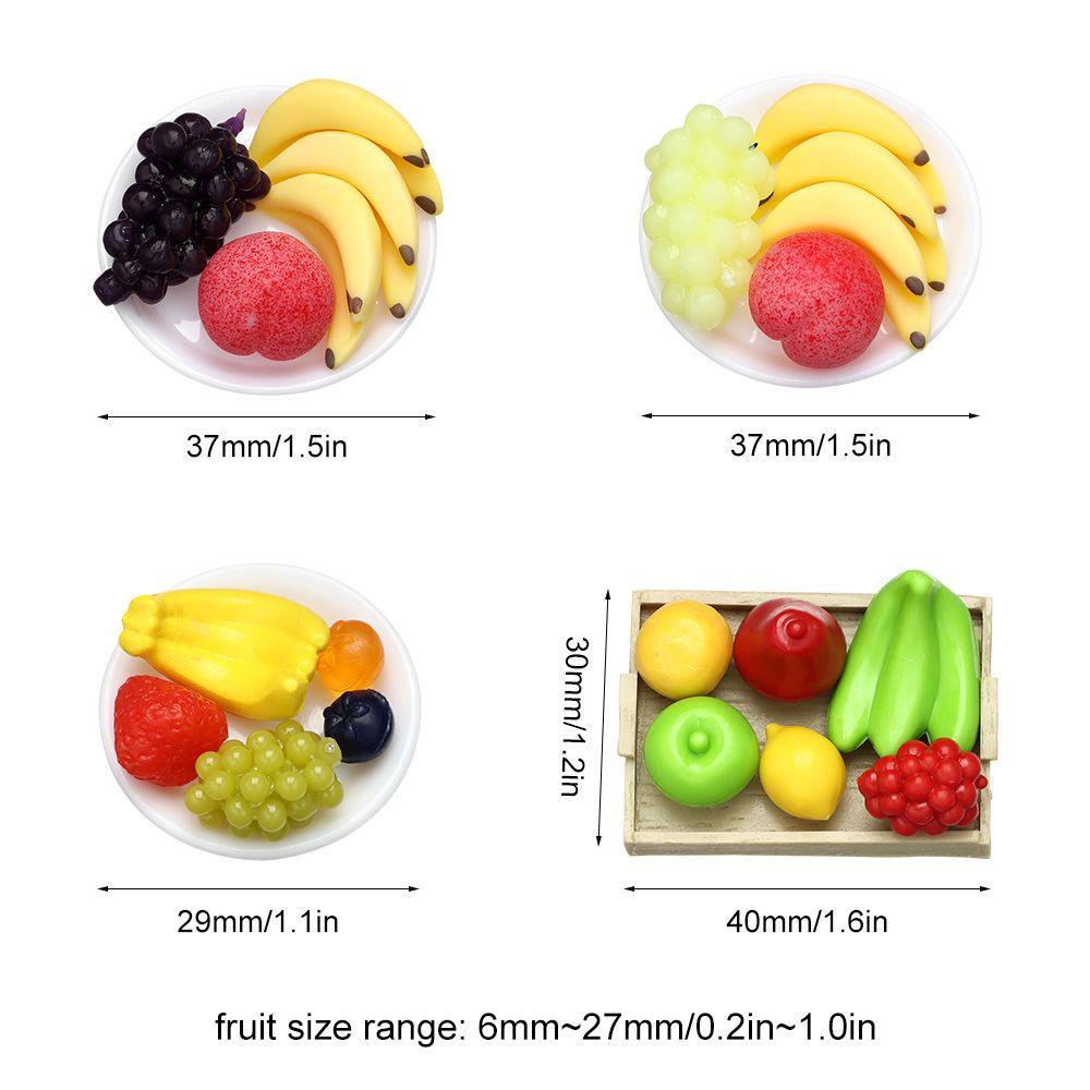 1 Bộ Khay Đựng Trái Cây Đồ Chơi Búp Bê
