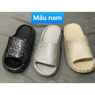 Dép bánh mì quai ngang Kaws Graffiti - Dép YZ Slide siêu nhẹn (Form nhỏ)