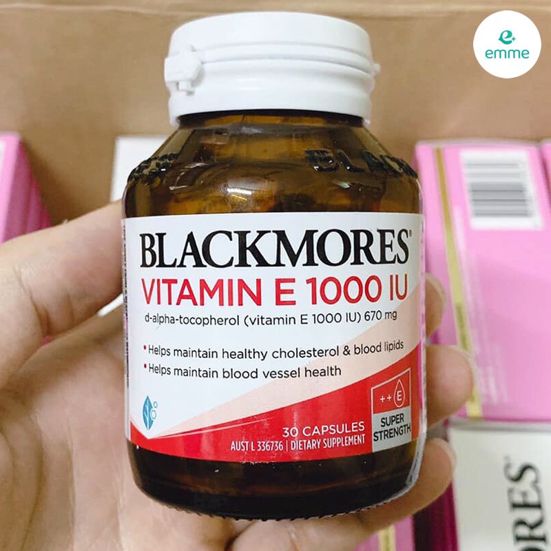 Vitamin E blackmore 1000iu hộp 30 viên (Hàng nội địa Úc)