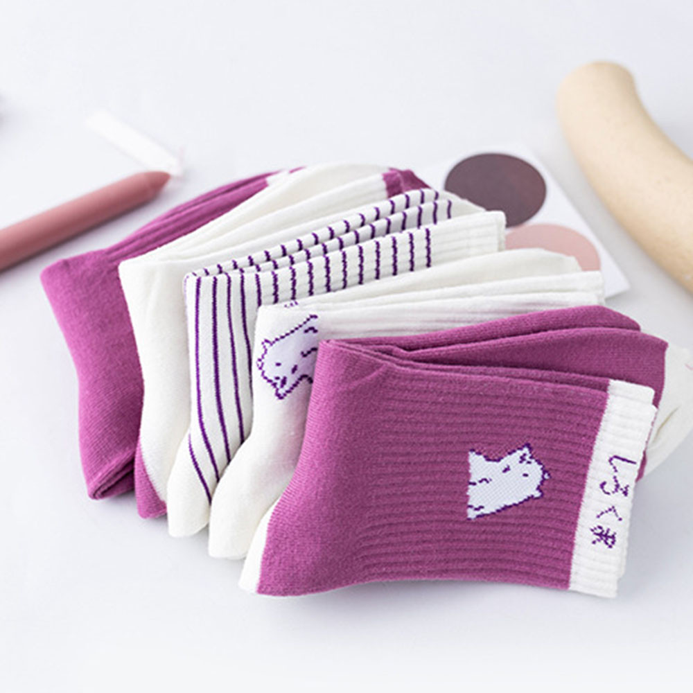 Tất Ống Dài In Hình Chú Gấu Đáng Yêu Dành Cho Nữ