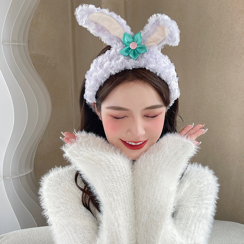 DISNEY Băng Đô Cài Tóc Hình Tai Thỏ Chuột Mickey Minnie Công Chúa Dễ Thương Cho Bé Gái