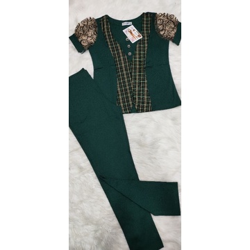 Bộ Quỳnh Anh tay ngắn quần dài thun cotton mịn sale