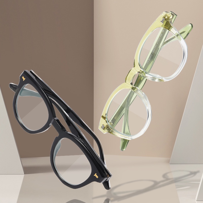 Mắt Kính Tròng Tròn Chống Ánh Sáng Xanh RZ1197 Thời Trang Cho Nam Nữ