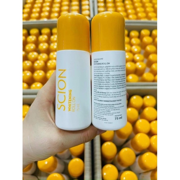 Lăn Khử Mùi Trắng Da Scion Whitening Roll On 75ml