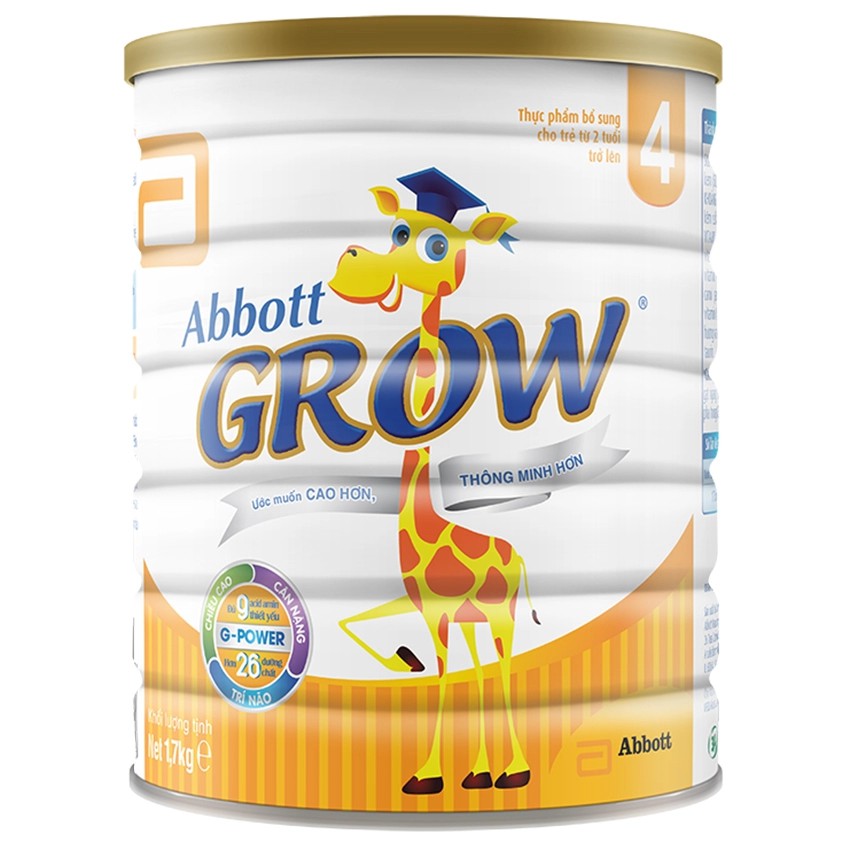 Sữa bột Abbott Grow 4 G-Power Hương Vani 1.7kg