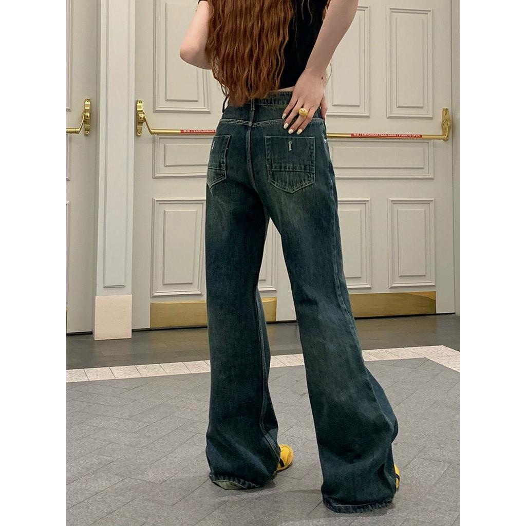 Quần Denim Ống Loe Lưng Cao Thời Trang Sành Điệu 63767