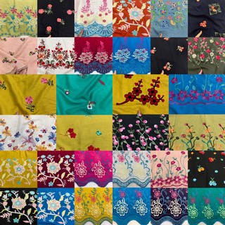 [Hàng mơi về] 1m Vải linen, vải linen thêu mềm mát co giãn may không cần lót hàng cây cắt mét theo yêu cầu