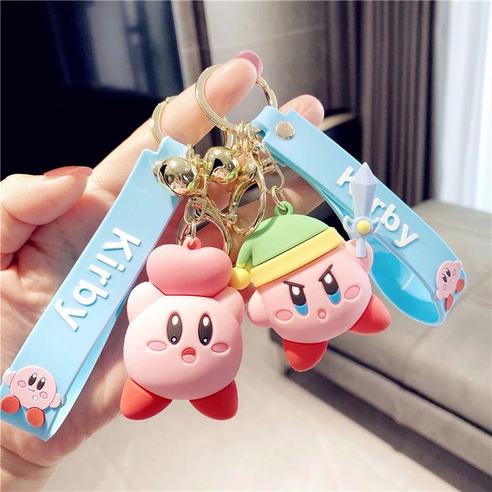 Móc Khóa Hình Ngôi Sao Kirby Màu Hồng Dễ Thương