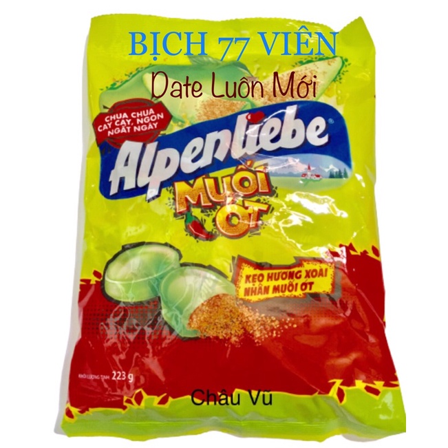 Kẹo Alpenliebe Hương Xoài Nhân Muối Ớt 77 viên