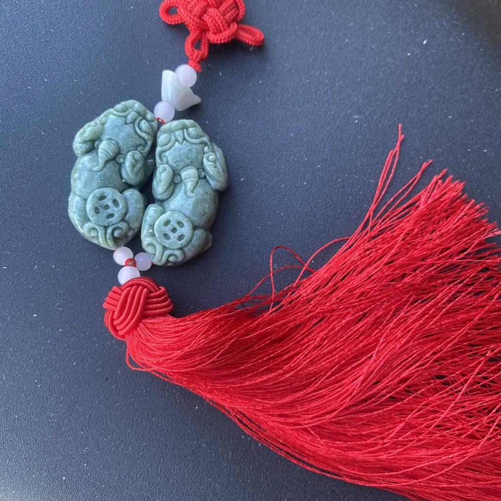 Dây Treo Xe ô tô Phong Thủy, Dây xe ô tô Tỳ Hưu đá tự nhiên