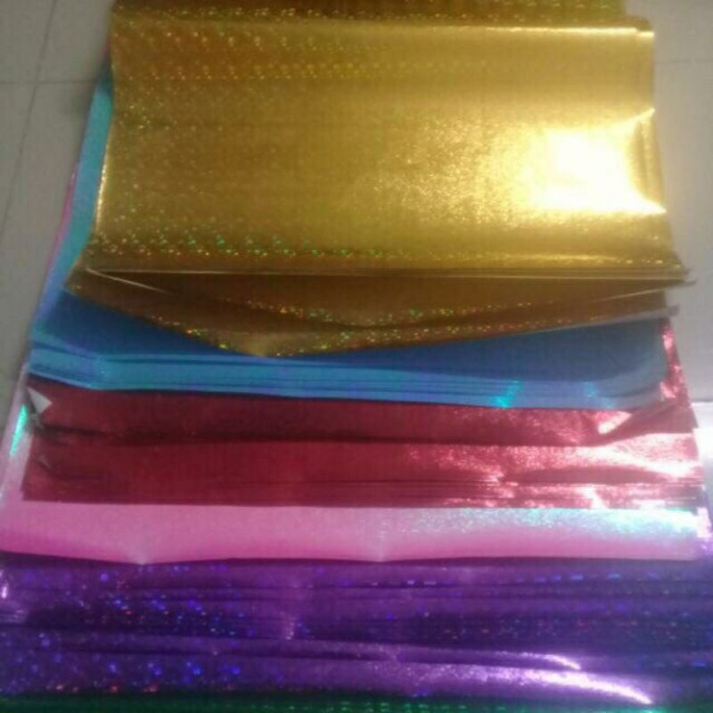 Giấy Ánh ,Giấy Gói Quà Lấp Lánh Giúp Hộp Quà Thêm Nổi Bật Sét 10 Tờ Đủ Màu