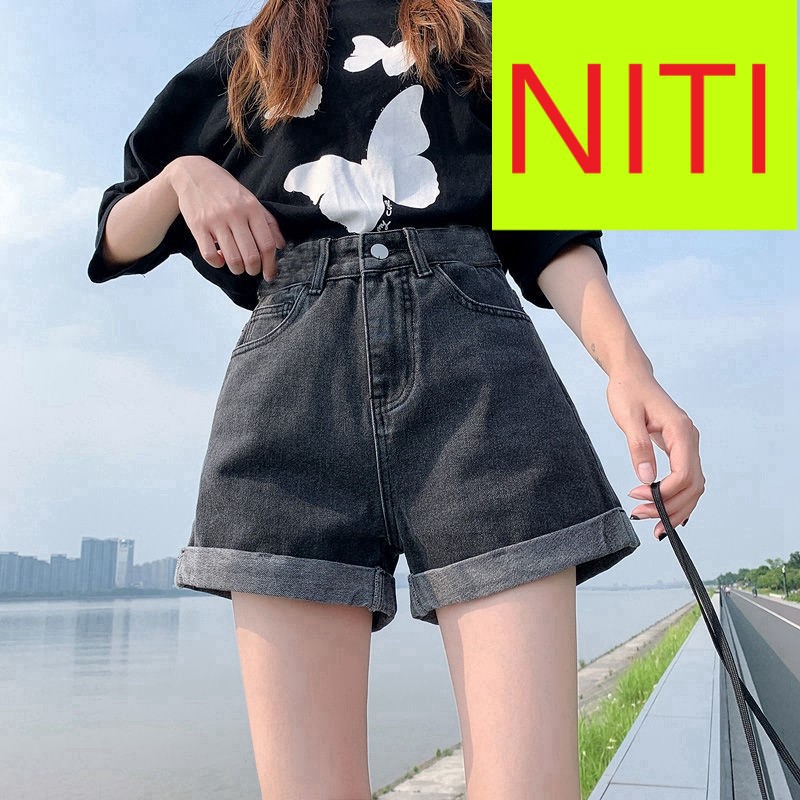 [ BẰNG LÒNG ĐI EM ] QUẦN JEAN NGỐ LỬNG NỮ LƯNG CAO TRƠN LAI CUỐN MÀU XÁM CAO CẤP NITI FORM RỘNG CHUẨN CÁ TÍNH