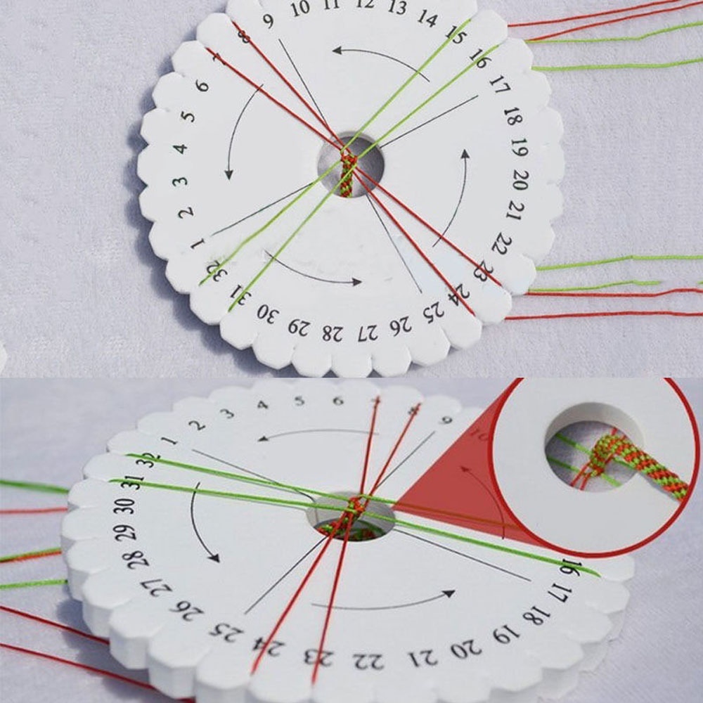 2 Đĩa tròn hỗ trợ bện dây Kumihimo 100mm x 10mm dùng làm đồ trang sức DIY