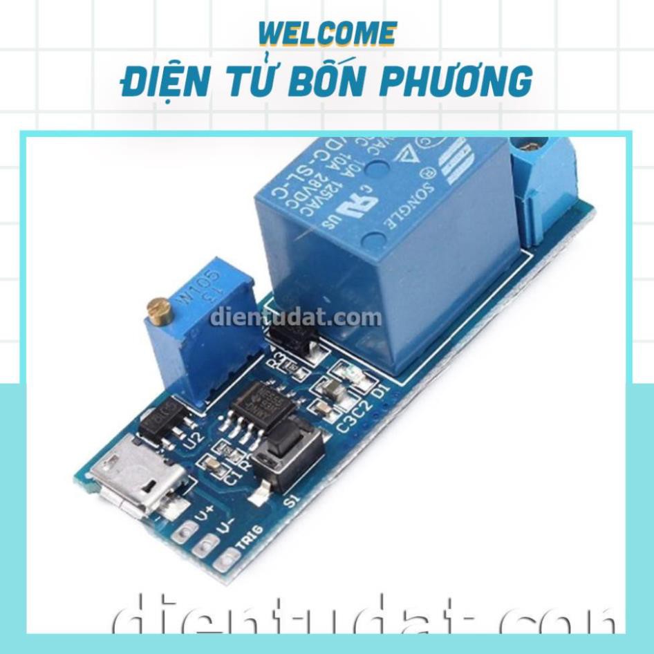 Mạch Kích Tạo Trễ Đóng Ngắt Relay 0-24 Giây, Mạch Trễ XY018