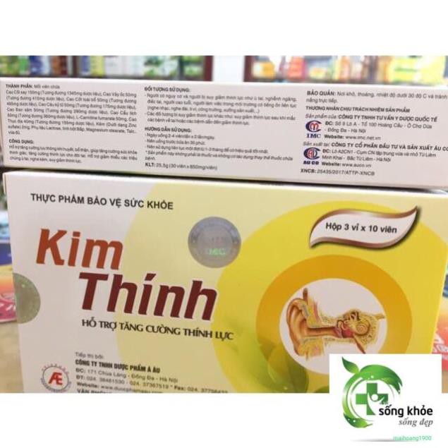 Kim Thính-Giúp tăng cường sức khỏe thính giác, tăng cường thính lực cho đôi tai. Hỗ trợ giảm thiểu các triệu chứng ù tai