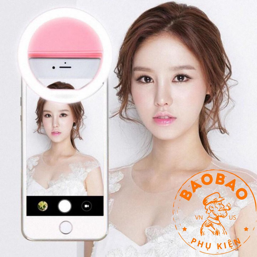 Đèn led kẹp selfie RK-12 cho mọi loại máy smartphone