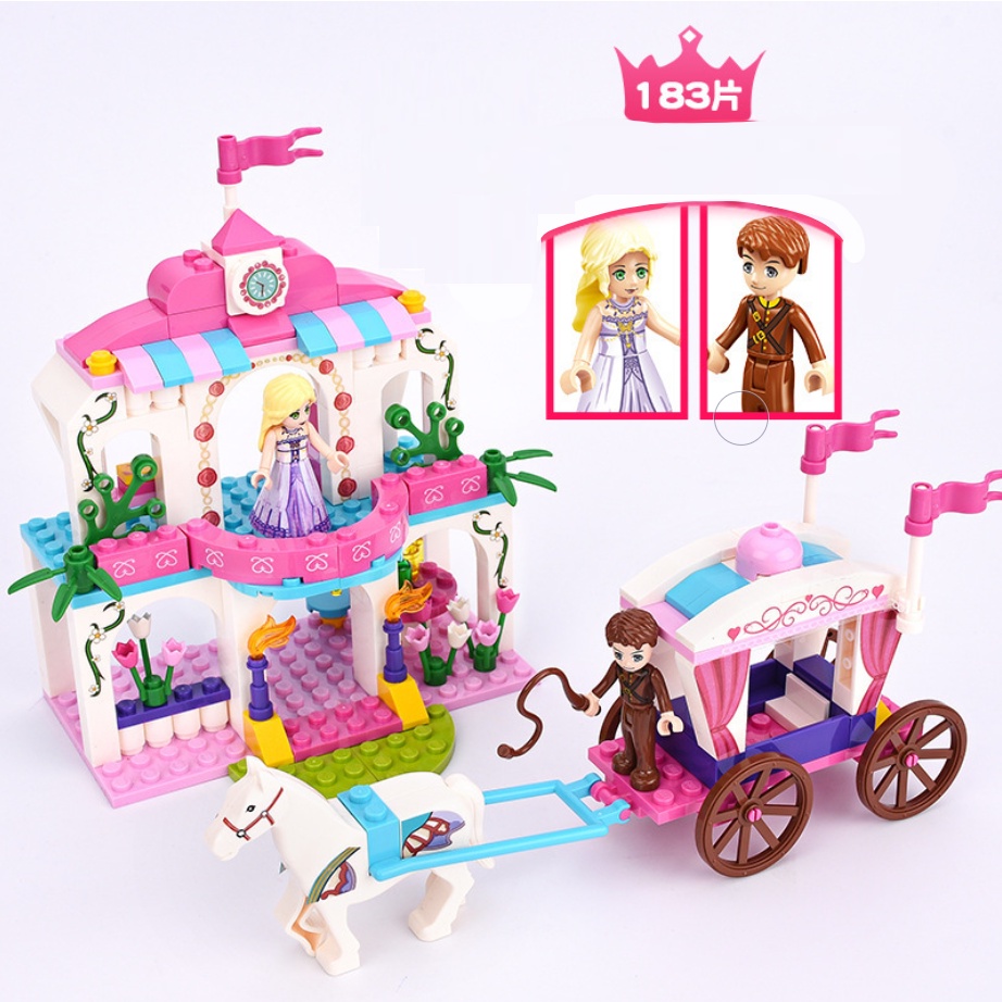 183 CHI TIẾT- FRIENDS - BỘ ĐỒ CHƠI XẾP HÌNH CÔNG CHÚA, XẾP HÌNH LÂU ĐÀI, Đồ Chơi Lắp Ghép Cho Bé Gái