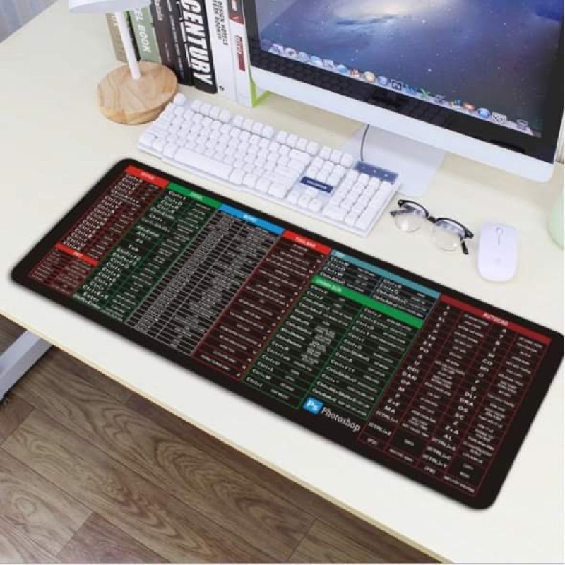 Lót chuột pad chuột phím tắt công cụ văn phòng nhiều hình chuyên game kute đẹp chất lượng cao