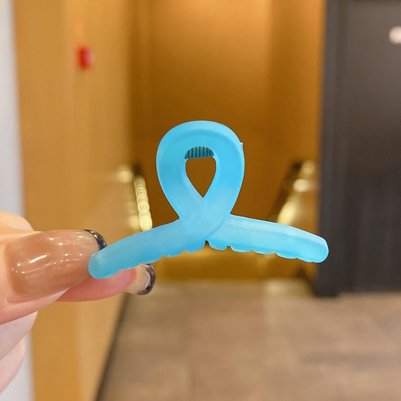 Kẹp tóc nhựa acrylic nhám không làm tổn thương thời trang Hàn Quốc