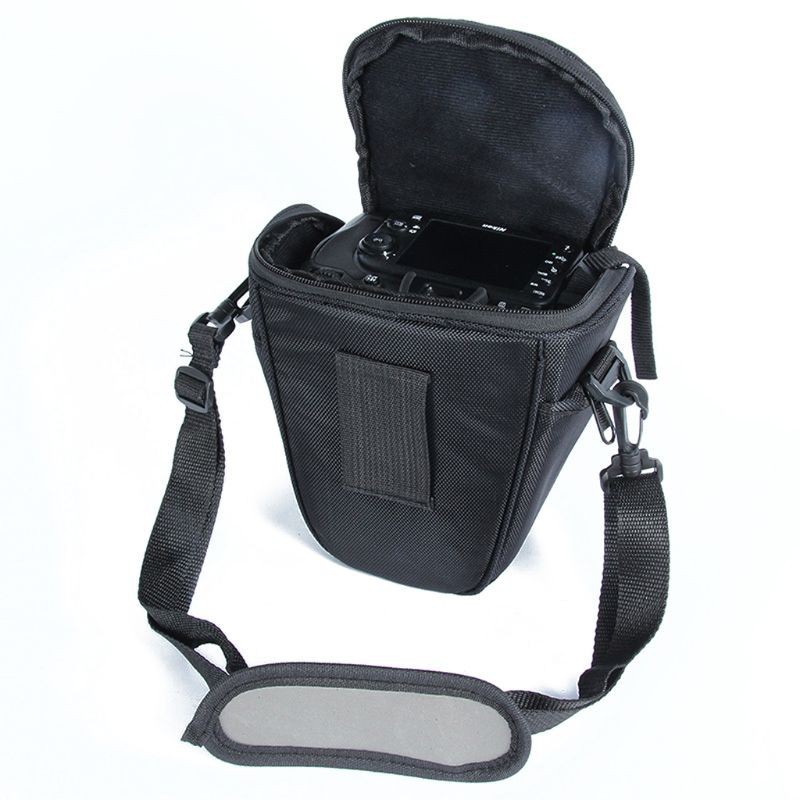 Will Wili  Nylon Camera Waterproof Bag Soft Carrying Case Bag For Canon EOS For Nikon D5200 D5100 Digital Camera Storage Bag