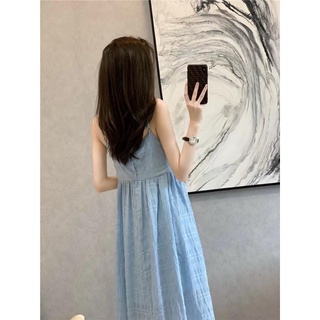 [ORDER] Đầm dây maxi dáng xoè phối nút muslim