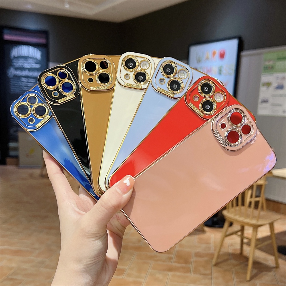 Ốp lưng iphone điện thoại bảo vệ camera mạ điện sang trọng cho iPhone 11 pro max x xs xr xsmax 13 12 pro max 7 plus 8 plus se2020 se2022 Vỏ chống sốc