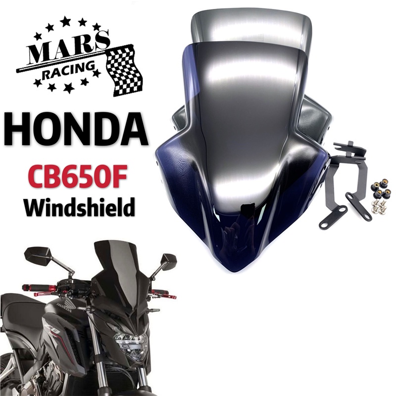 Xe máy Khói gió Kính chắn gió Viser VIsor phong cách mới Cho HONDA CB650F 2014 2015 2016 2017 2018 Double Bubble honda cb650f cb 650f 14-19