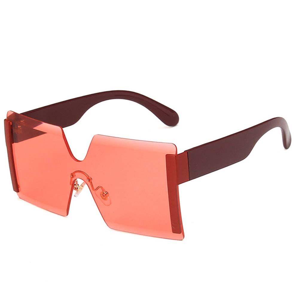 Kính Mát Gọng Vuông Lớn In Họa Tiết Da Báo Phong Cách Âu Mỹ Thanh Lịch Dành Cho Nữ