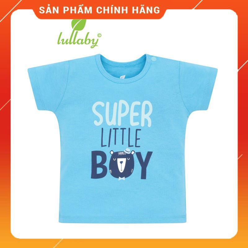 Xả hàng - Áo cộc tay cài vai Lullaby cho bé trai NH616P Xanh [ Thời trang- chính hãng Lullaby Store]