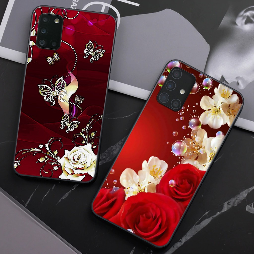Ốp lưng Samsung Galaxy A31 - A51 - A71 - M51 in hình hoa sang chảnh