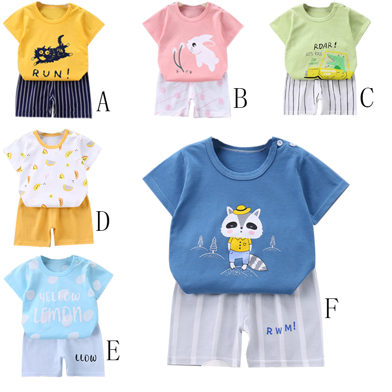 SANITKUN Set Áo Thun Ngắn Tay Và Quần Short Thời Trang Hàn Quốc Mới Cho Bé Gái