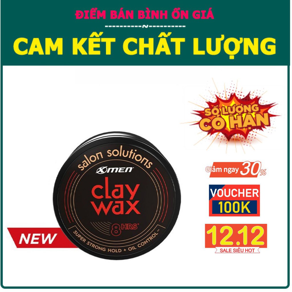 [Tặng lược] XMEN SALON SOLUTIONS CLAY WAX 70G