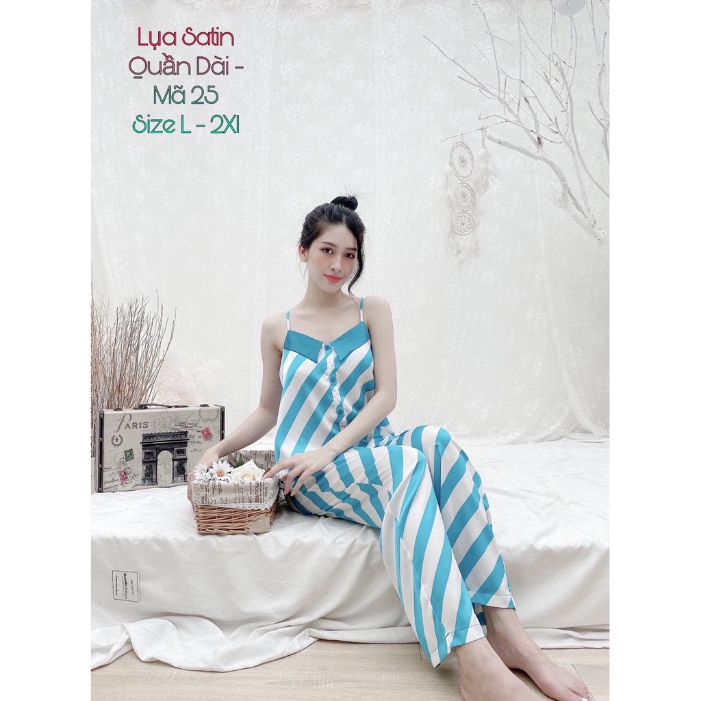 HOT - HOT - HOT - HÀNG MỚI VỀ PIJAMA LỤA SATIN CAO CẤP DÀI 2 DÂY ĐƯỢC ƯA CHUỘNG NHẤT 2020 | BigBuy360 - bigbuy360.vn