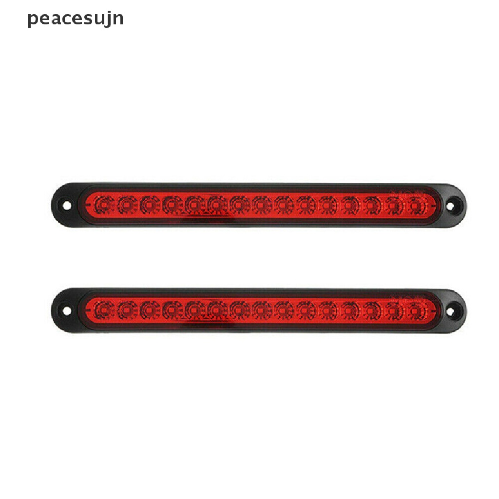 (hot*) 1PC 25CM 15 LED Red Sealed Trailer Truck RV Stop Tail Rear Brake Turn Light Bar peacesujn