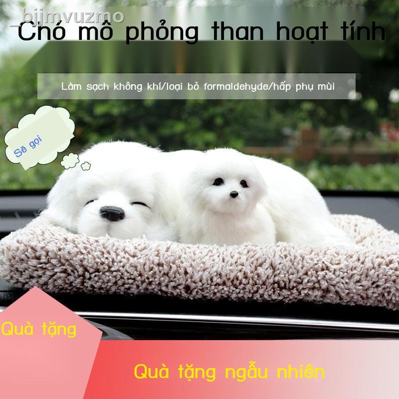 Túi than tre hoạt tính mô phỏng con chó trang trí nội thất trong ô tô giúp khử khí
