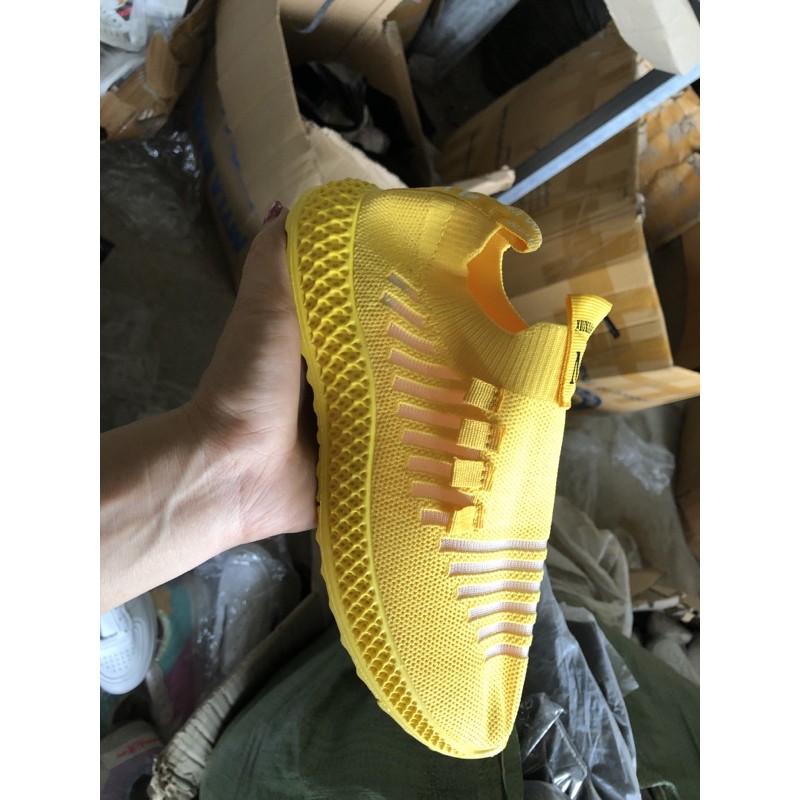 Giày full trơn màu vàng,đỏ ,be( kèm ảnh thật)  Giày thể thao nữ lưới thoáng khí êm chân