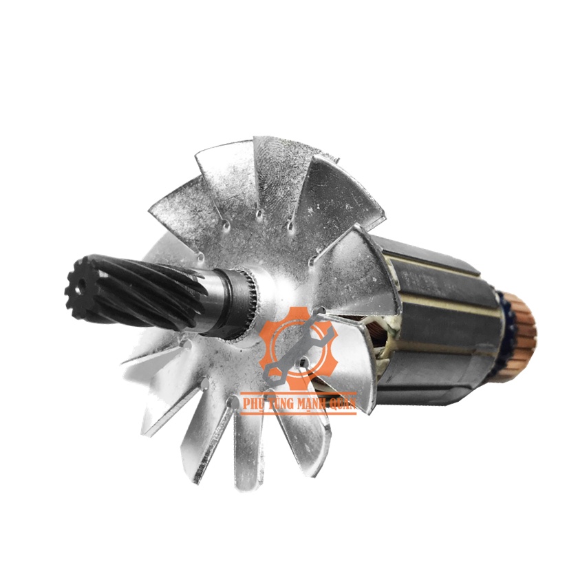 Rotor/ruột máy cưa gỗ Hitachi 11 răng thân 41 dài 158 tặng kèm chổi than tương ứng