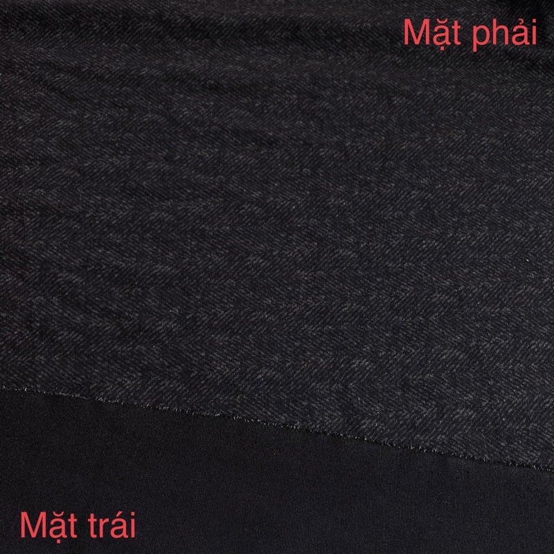 1m Vải Poly 2 Da Hoạ Tiết Chìm Loại Dày Khổ 1m6 May Áo Khoác, Đầm tây, Quần Tây Hàng Công Ty