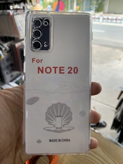 Ốp Samsung Note 8,Note 9,Note 10,Note 10plus/Note 10pro,Note20 , Note20plus / Note 20 Ultra dẻo trong sịn bảo vệ camera