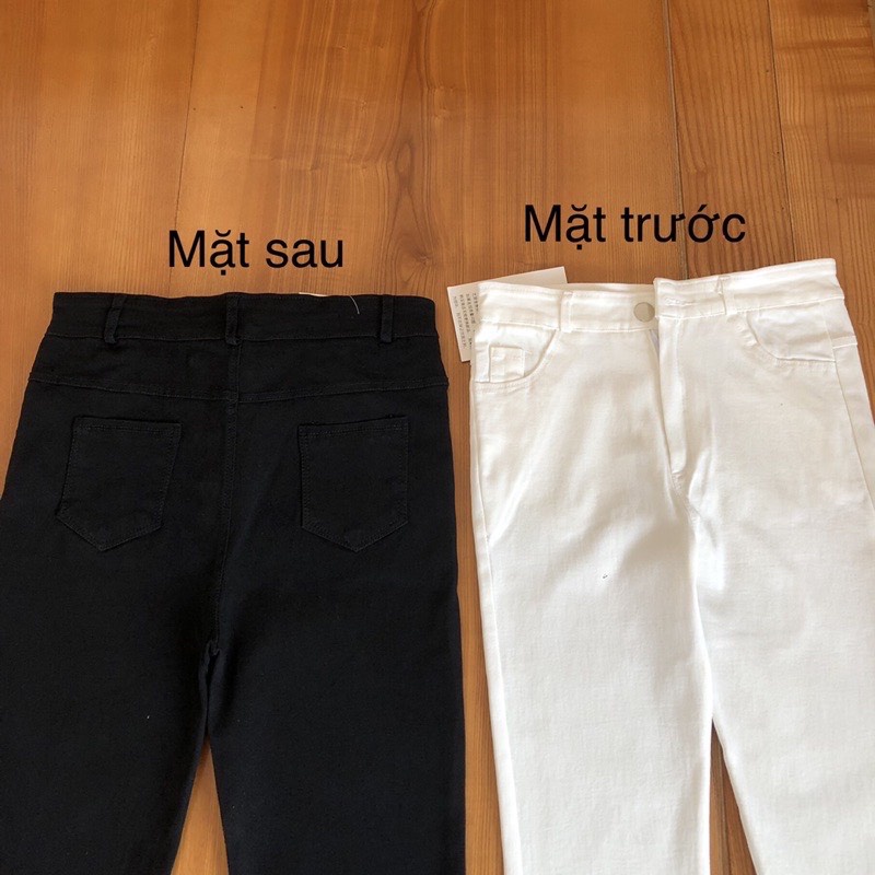 Quần jean legging skinny vải bò giấy co giãn to rộng hàng đẹp Q14 SUTANO