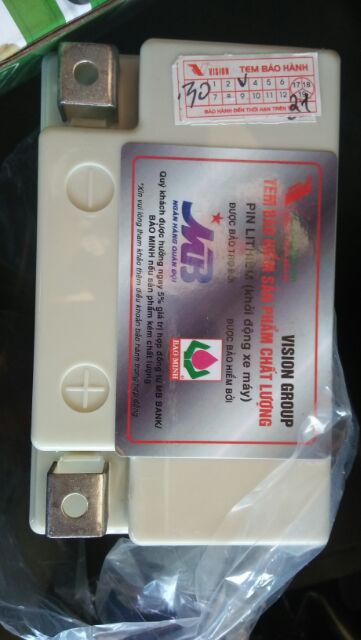 Bình ắc Quy lithium dùng cho xe dr weve và ex 2007 VS5ac bao đúng giá công ty