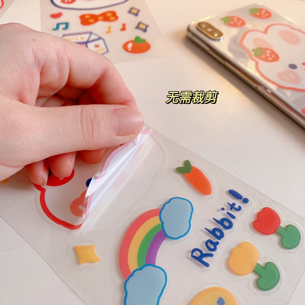 Sticker miếng dán cute dán laptop, hình dán mũ bảo hiểm chống nước, điện thoại, vali