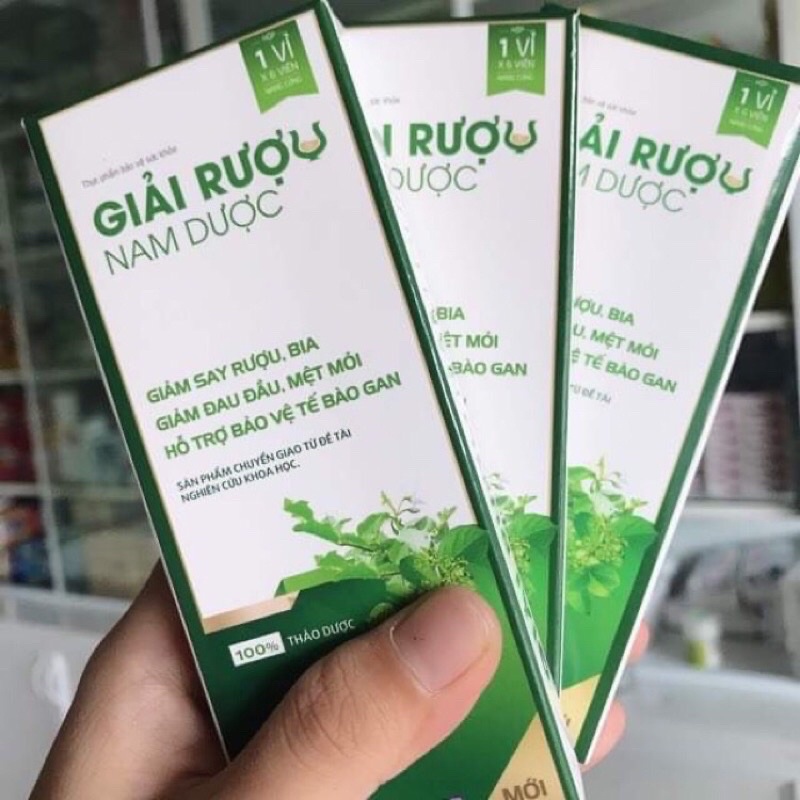 Viên Uống Giải Rượu Nam Dược vỹ 6 viên - Giảm say rượu , Giải độc rượu